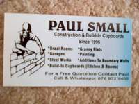 Paul Small Construction and Build in Cupboards 