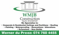 Contractors WMJB Construction in Cape Town WC